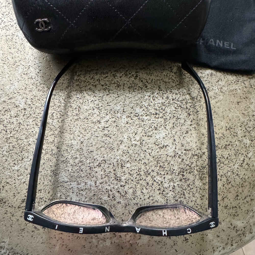 CHANEL Black prescription glasses, with Case and with Soft Pouch. - Picture 3 of 16